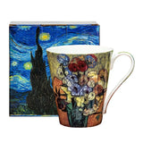 Fine Bone China 400ml Breakfast Coffe Cup Hot Water Mug Wedding Birthday Christmas Gift Van Gogh Drinkware Coffeeware Teaware