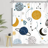 Colorful Tropical Fish Shower Curtains Ocean Animals Kids Bath Curtain Polyester Fabric Waterproof Bathroom Decor Set with Hooks