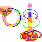 Children Outdoor Fun & Toy Sports Circle Ferrule Stacked Layers Game Parent-Child Interactive Ferrule Throwing Game Kids