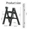 Thickened Metal Folding Ladder Multifunction Household Ladder Stool 4-Stage Ladders Stable Structure Step Stool Potting Shelf