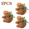 1-20PCS Cartoon Capybara Pendant Plush Toy Doll Bag Hanging Ornament Cute Kapila Keychain Doll Desktop Doll Ornament Car Pendant