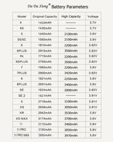 High Capacity Battery For iPhone 4 4S 5 5S 5C SE 2020 6 6S 7 8 SE2 Plus X XR XS 11 Pro Max Mobile Phone Pack New 0 Cycle Seal