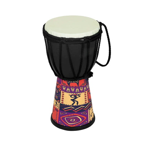 4 Inch African Drum for Kid Portable ABS Drum Chamber Colorful Djembe Hand Drum Professional Percussion Musical Instrument