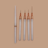 Line Drawing Pen Extremely Fine Nail Painting Nail Brush Tools Suit 5 Pieces Flower Drawing Hook Line Flower Drawing Dating Crea