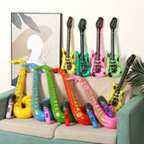 12Pcs Inflatable Instruments Toy Music Balloons Set Simulation Instrument Guitars Saxophones Microphones Party Toy Children Toys