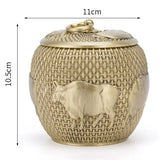 Pure Brass Pet Urn Cat Memorials Funerary Metal Pets Ashes Big Reliquary for Ashes Dogs Death Memory Cremation Urn for Human