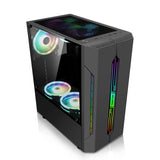 Power Train ES280 ATX Case Computer Competitive Game Chassis RGB Colorful Light Bar Support 240 Water Cooled 8-Fan Position Case