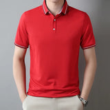 Pure Cotton Short Sleeved T-shirt, Men's Lapel, Summer New Casual and Comfortable POLO Shirt