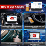 VXDIAG VCX NANO NX300 for Volvo 2014D Car OBD2 All System Diagnostic Tool Active Test Code Reader J2534 Programming ECU Coding