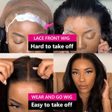 Glueless Straight Lace Wig 13x4 Lace Front Wigs Pre-Cut Lace Human Hair Wigs Ready To Wear 6x4 5x5 Hd Lace Closure Wig