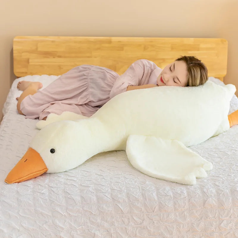 50/90/130CM Funny Joy Hot Goose Plush Stuffed Soft Duck Sleeping Pillow Sofa Cushion Kids Girlfriend Birthday Gift