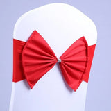 10/50pcs/Lot Bow Chair Sashes Band For Wedding Party Birthday Banquet Spandex Stretch Blend Chair Bow Tie Band Belt Ties Cover