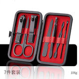 Manicure Set Professional Nail Clippers Kit Pedicure Care Tools for Men and Women Stainless Steel with Leather Travel Case