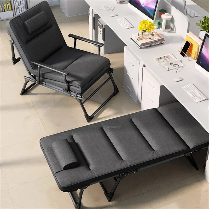 Multifunctional Folding Beds Office Lunch Break Bed Sofa Chair Dual Purpose Home Simple Portable Hospital Escort Camping Bed Z