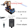 Robotic Arm Plank 4 DOF Robot Manipulator Claw SG90 MG90S Robot FOR UNO Board Programmable Toys Diy Kits Splicing Rudder Gifts