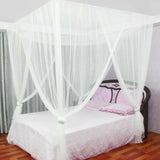 Sexy Mosquito Net Palace Four Door King/Queen Double Size Home Single  Bed Prevent Insect Outdoor Square Grace White Canopy Net