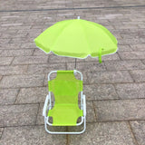 Outdoor Folding Beach Chair for Children Portable Recliner with Umbrellas Chair Beach Sun Lounger Child tumbonas  Beach Recliner