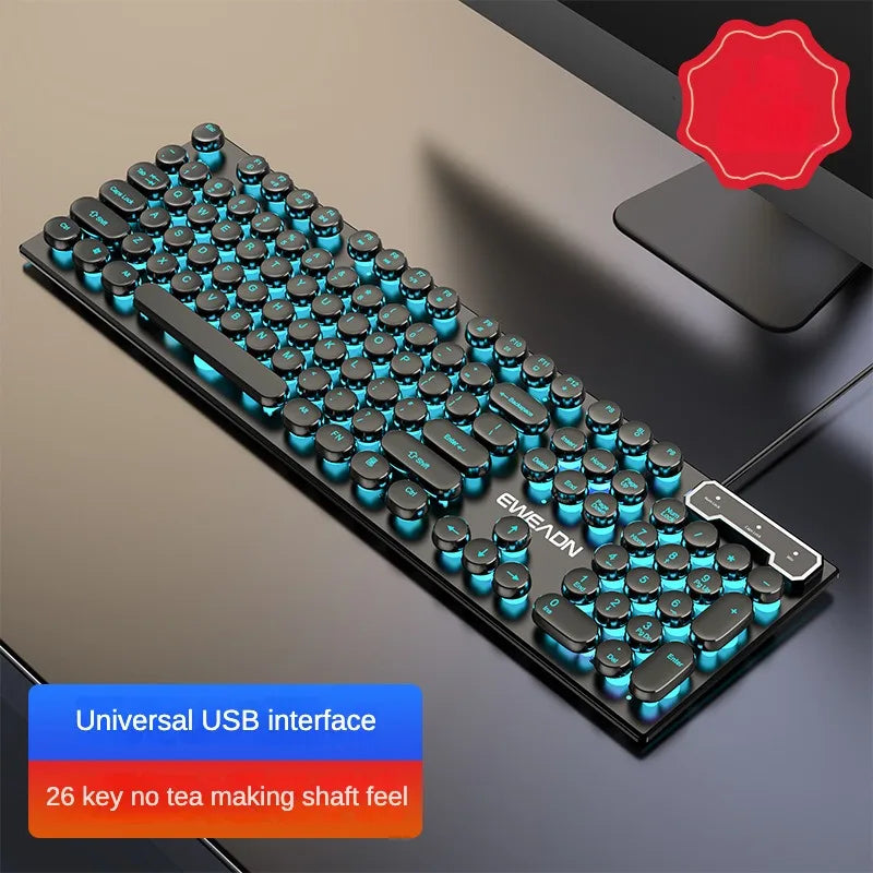 Cool Backlit Floating Button Design 104 Keys Waterproof And Dustproof Ergonomic Gamer Mouse And Keyboard And Headset Kit