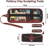 Pottery Clay Sculpting Tools Kit 8-61 Pcs/Set, Ceramic Wax Clays Carving Tools for Art Craft Pottery Sculpting Modeling Tool Set