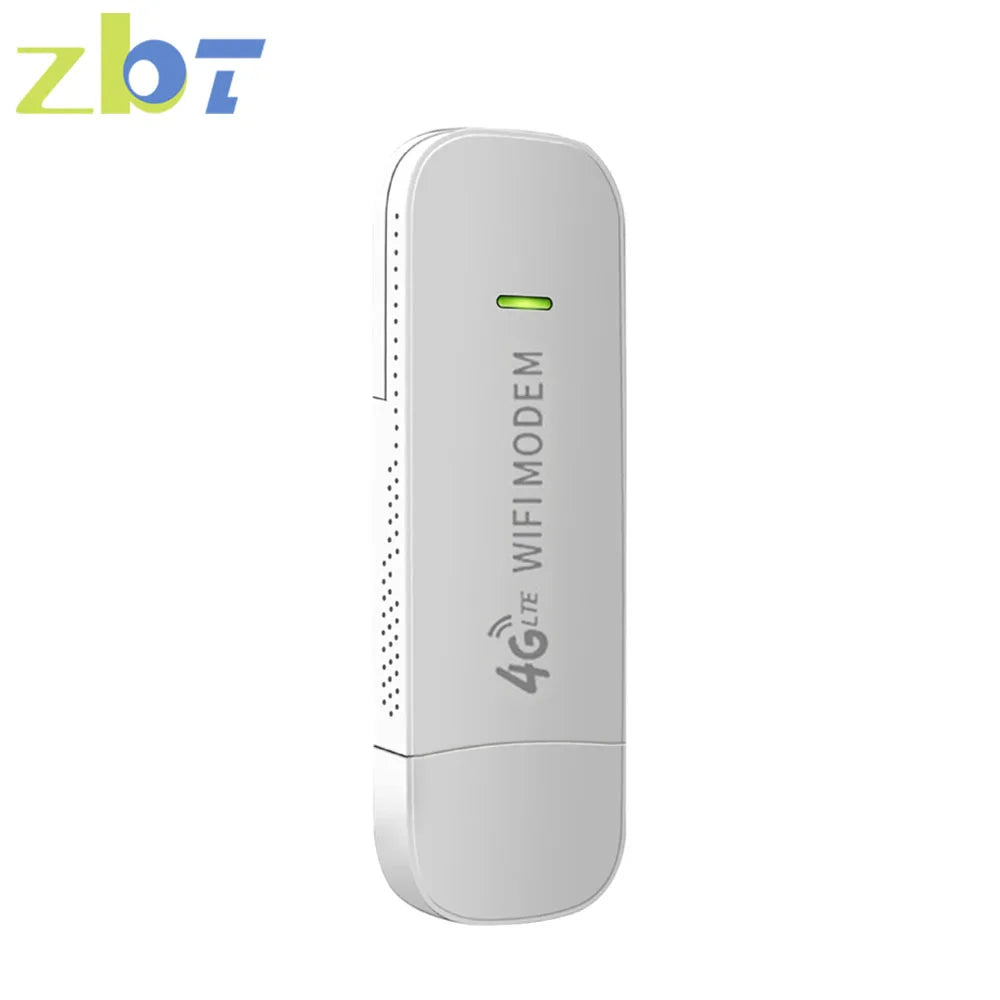 ZBT Portable WiFi Dongle USB 4G Modem Sim Card Slot Hotspot Cat4 150Mbps Mobile Wireless Unlock for Car Router GSM UMTS LTE