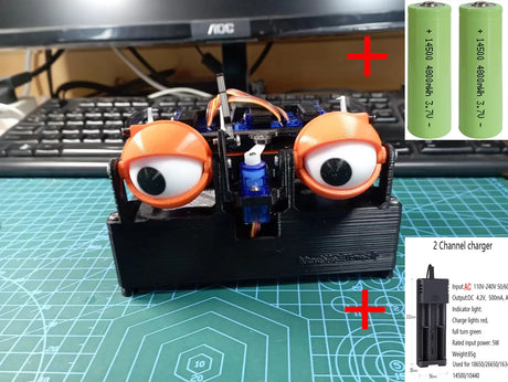 SG90 One-eyed/Binocular Robotic Bionic Eye for Arduino Robot Kit With ESP8266 Web/APP Control 3D Printer Robot Programmable Toys