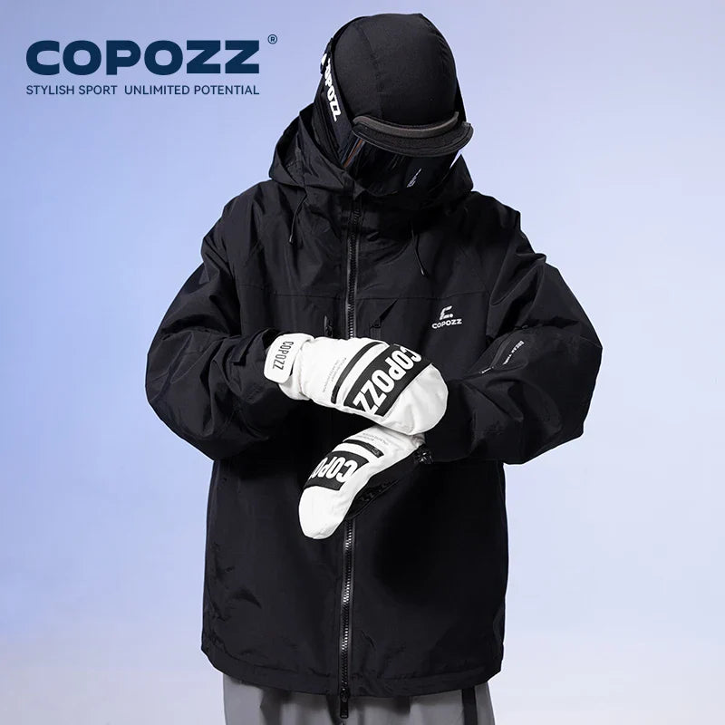 COPOZZ 3M Thinsulate Thick Adult Teenage Professional Snowboard Ski Gloves Windproof Winter Warm Thermal Snow Mittens Snowmobile