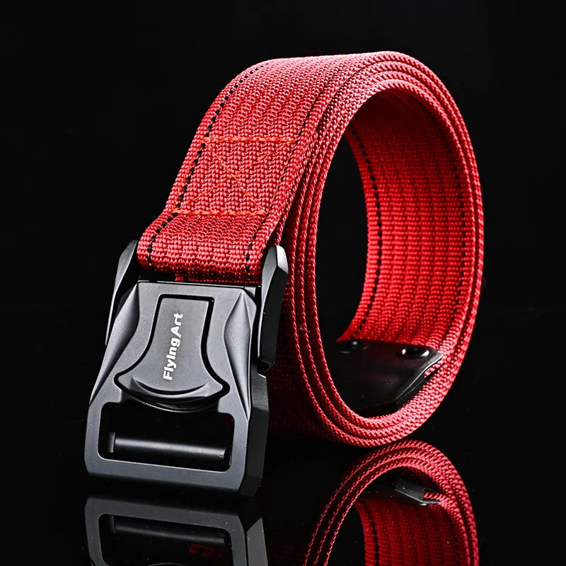 Men's Belt Army Style Combat Belts Quick Release Military Outdoor Training Hunting Hiking Casual Waistband Nylon Tactical Belt