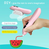 Kids' Safe 3D Printing Pen - Wireless, Low-Temperature, Magnetic Suction DIY Tool for Creative Fun!