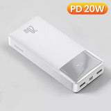 Baseus Power Bank 30000mAh Mobile Phone Charger Portable External Battery Powerbank Quick Charge For IPhone 13 Xiaomi Poverbank