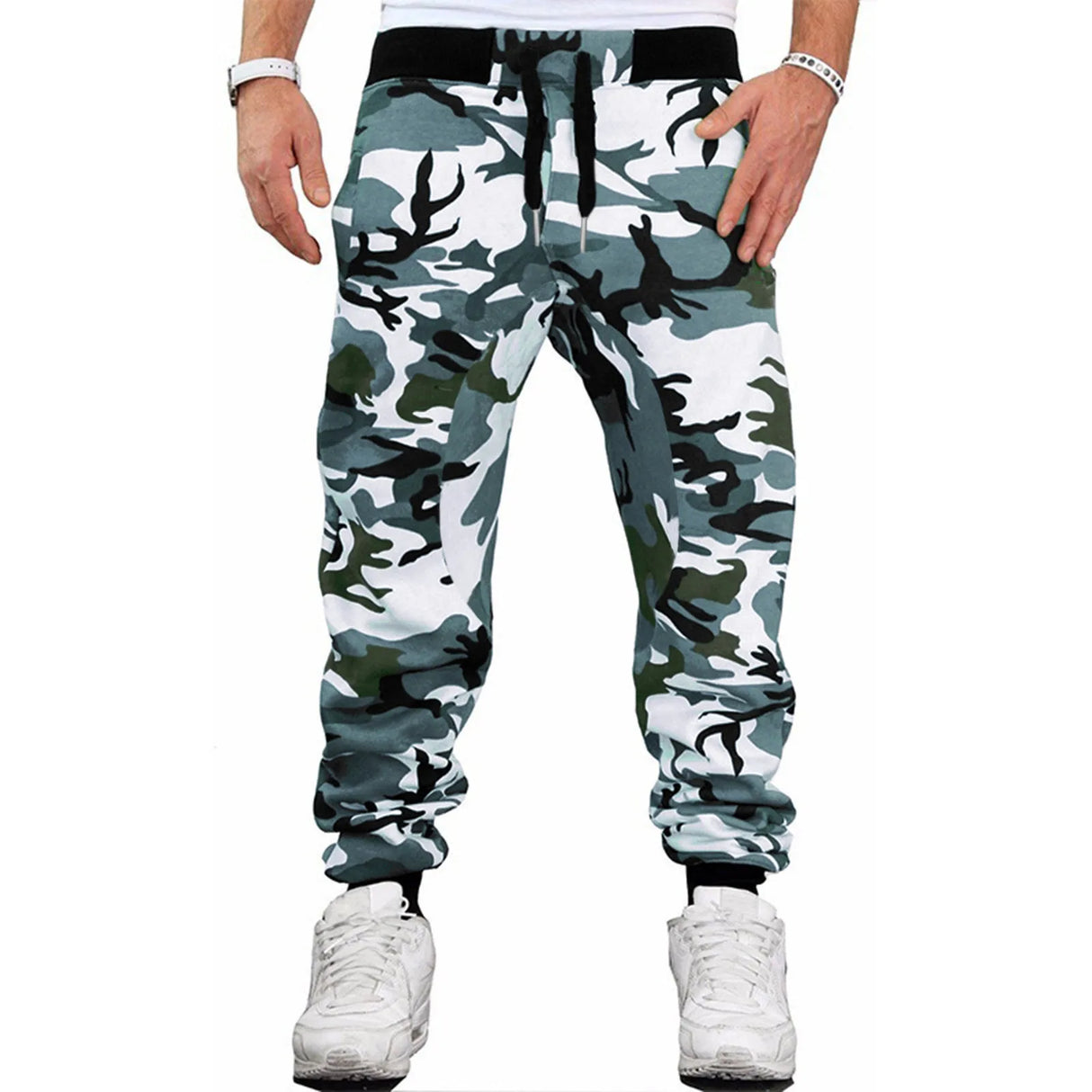 New Men's Casual Fashion Pants Streetwear Sportswear Skinny Male Trousers Gyms Tracksuits Bottoms Hip Hop Joggers Sweatpants