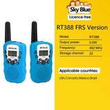 RETEVIS RT388 Walkie Talkie Children 2 Pcs Children's Radio Receiver Walkie-Talkie Kids Birthday Gift Child Toys for Boys Girls