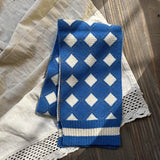 deer jonmi Korean Style New Winter Children Knitted Scarves Korean Style Thicken Warm Toddlers Kids Chic Plaid Shawl