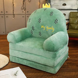 Folding Sofa Creative Cartoon Children Cute Princess Baby Toddler Dual-purpose Child Armchair Lazy Small Bed Seats Practical