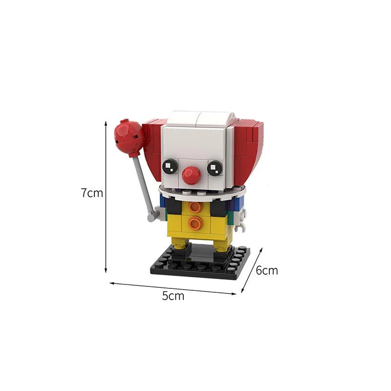 DIY Anime Movies Game Figure Brickheadz Building Block Kit Character Collectation Playset Brick Model Toys Kids Birthday Gift