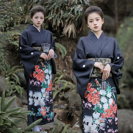 Kimono Women Japanese Traditional Yukata Haori Kimonos Cosplay Blouse Gown Female Summer Fashion Photography Clothes Party Dress