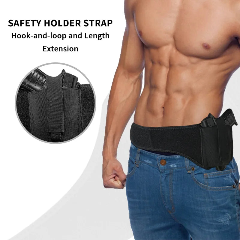 Multifunctional tactical belt gun holster outdoor training quick pull holster diving material tactical holster 1PC