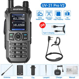 Baofeng UV-21 PRO V2 Walkie Talkie Wireless Copy Frequency 16 KM Long Range TYPE-C Two Way Radio Ham CB Radio UV-5R UV-17