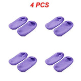 1~4PCS Reusable SPA Gel Socks Moisturizing Whitening Exfoliating Velvet Smooth Beauty Foot Care Silicone Socks Feet Care