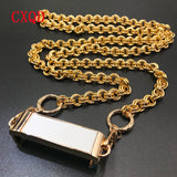 125cm Universal Metal Lanyard Anti-lost Phone Back Clip Aluminum Chain High-end Hanging Clips DIY Matching Hanging Outdoor Gift