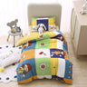 Baby Cartoon Print Bedding Set Duvet Covers Pillowcases Set Autumn Winter Warm Suede Bedclothes Bed Linen CP29