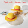 Luffy Straw Hat Anime Cartoon Cosplay Caps Accessories Summer Sun Hat Sunshade Parent-Child Hat Luffy Hat for Women Men