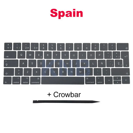 Full Keycaps US UK Spain French Korean For Macbook Pro Retina 13" A1706 15" A1707 Keyboard Keys Replacement key cap 2016 2017