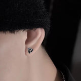 For Men, S925 Silver Needle Earrings For Men And Women, Punk Style Men's Earrings, Fashionable And Trendy Gifts