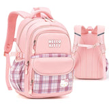 Sanrioed Hello kitty Schoolbag Cartoon Strawberry Kitty Cat Bags Burden Alleviation Protect Spine Waterproof Anti Lost Backpack