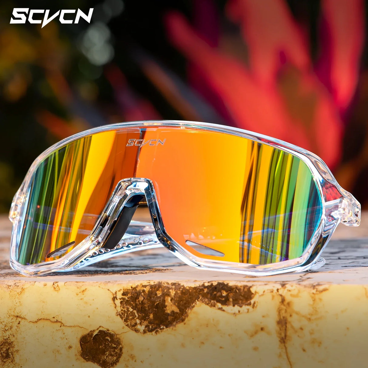 SCVCN-Sunglasses for Men Sport Cycling Glasses Bike Mountain Bicycle Hiking Camping Golf UV400 Protection Glasses Women Baseball