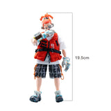 21cm Anime Warrior Doll Action Figurine Model Toys Kits Short Hair  Action Figure Figurine PVC Collection Model Doll Toys