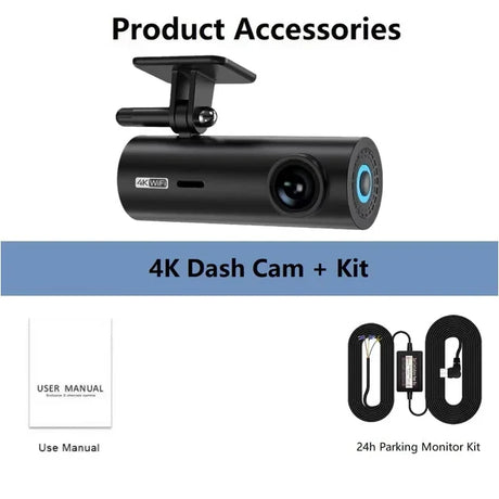 NMHJIE 4K Dash Cam WiFi UHD 3840*2160P Car DVR For Car Surveillance Cameras Video Recorders Dashcam 24H Parking Monitor