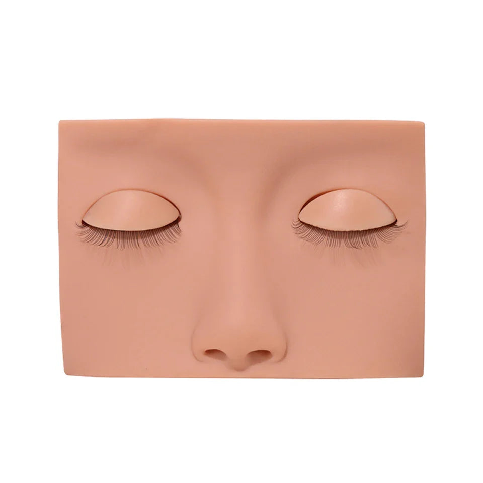 Training False Eyelash Practice Lash Silicone Mannequin Model Head for Beginner Training Set Practicing Eyelash Extension Tools