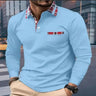 SpringAutumn Men Long Seeved Polo Shirt Casual Sports Shirt Pure Color Red checked collar T-Shirt Fashion Breathable Men Cothing