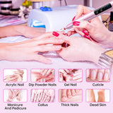 New Rechargeable Nail Drill Machine With Large HD LCD Display Electric Nail Drill Pen For Manicure Nail Salon Equipment